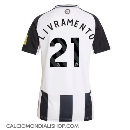 Maglie da calcio Newcastle United Tino Livramento #21 Prima Maglia Femminile 2024-25 Manica Corta